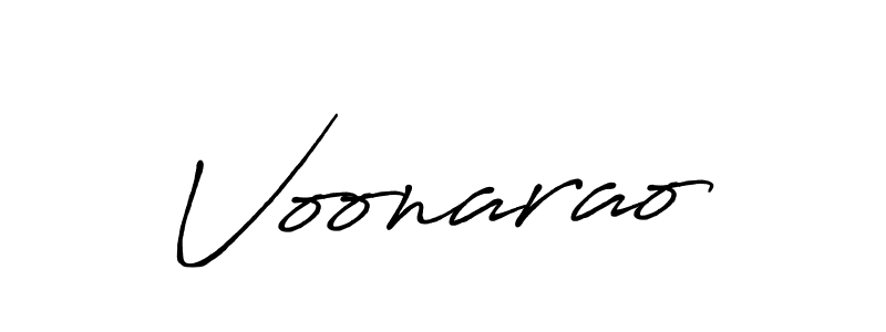 Make a beautiful signature design for name Voonarao. Use this online signature maker to create a handwritten signature for free. Voonarao signature style 7 images and pictures png