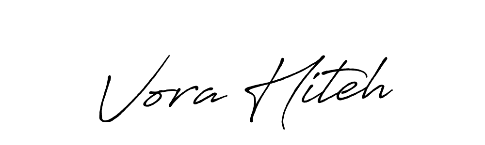 Use a signature maker to create a handwritten signature online. With this signature software, you can design (Antro_Vectra_Bolder) your own signature for name Vora Hiteh. Vora Hiteh signature style 7 images and pictures png