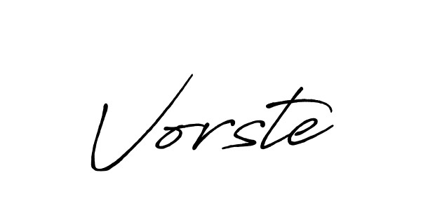 Also we have Vorste name is the best signature style. Create professional handwritten signature collection using Antro_Vectra_Bolder autograph style. Vorste signature style 7 images and pictures png