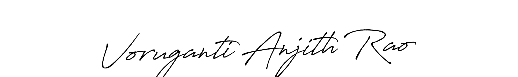 Also we have Voruganti Anjith Rao name is the best signature style. Create professional handwritten signature collection using Antro_Vectra_Bolder autograph style. Voruganti Anjith Rao signature style 7 images and pictures png