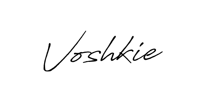 How to make Voshkie name signature. Use Antro_Vectra_Bolder style for creating short signs online. This is the latest handwritten sign. Voshkie signature style 7 images and pictures png