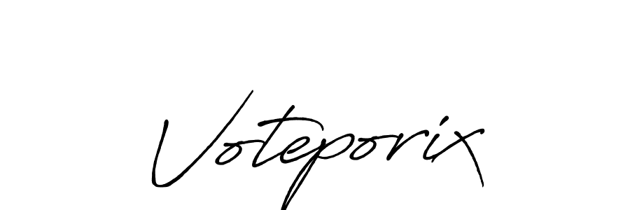Voteporix stylish signature style. Best Handwritten Sign (Antro_Vectra_Bolder) for my name. Handwritten Signature Collection Ideas for my name Voteporix. Voteporix signature style 7 images and pictures png