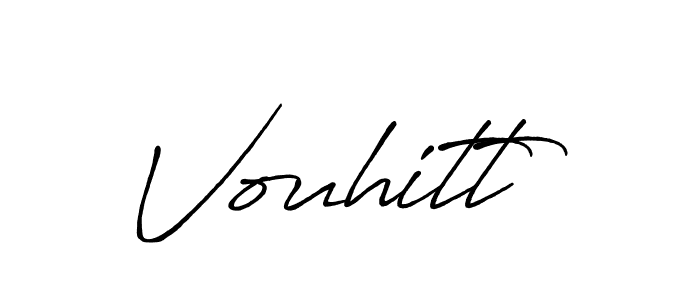 Make a beautiful signature design for name Vouhitt. With this signature (Antro_Vectra_Bolder) style, you can create a handwritten signature for free. Vouhitt signature style 7 images and pictures png