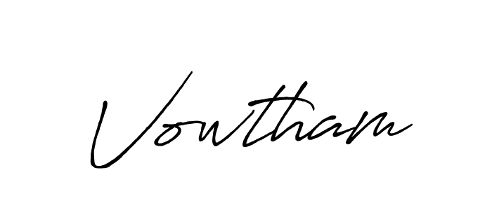 Design your own signature with our free online signature maker. With this signature software, you can create a handwritten (Antro_Vectra_Bolder) signature for name Vowtham. Vowtham signature style 7 images and pictures png
