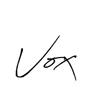 Use a signature maker to create a handwritten signature online. With this signature software, you can design (Antro_Vectra_Bolder) your own signature for name Vox. Vox signature style 7 images and pictures png