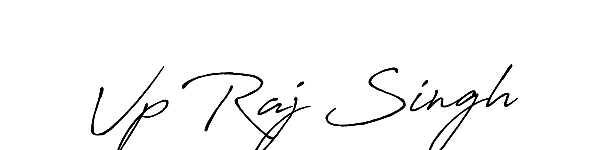 How to make Vp Raj Singh name signature. Use Antro_Vectra_Bolder style for creating short signs online. This is the latest handwritten sign. Vp Raj Singh signature style 7 images and pictures png