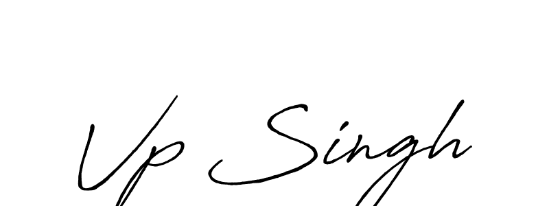 Use a signature maker to create a handwritten signature online. With this signature software, you can design (Antro_Vectra_Bolder) your own signature for name Vp Singh. Vp Singh signature style 7 images and pictures png
