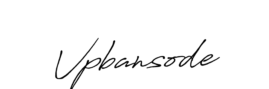 Make a beautiful signature design for name Vpbansode. With this signature (Antro_Vectra_Bolder) style, you can create a handwritten signature for free. Vpbansode signature style 7 images and pictures png