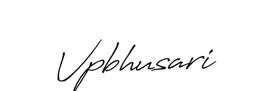 Design your own signature with our free online signature maker. With this signature software, you can create a handwritten (Antro_Vectra_Bolder) signature for name Vpbhusari. Vpbhusari signature style 7 images and pictures png