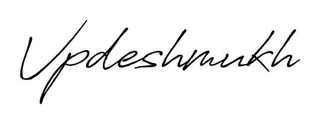 The Antro_Vectra_Bolder typeface gives name Vpdeshmukh a refined look. Suitable for certificates, diplomas, and official verification. Vpdeshmukh signature style 7 images and pictures png