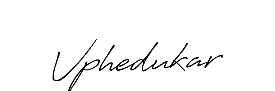 Use a signature maker to create a handwritten signature online. With this signature software, you can design (Antro_Vectra_Bolder) your own signature for name Vphedukar. Vphedukar signature style 7 images and pictures png