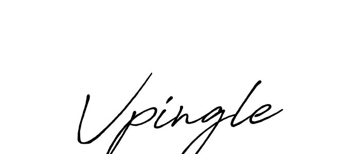 Create a beautiful signature design for name Vpingle. With this signature (Antro_Vectra_Bolder) fonts, you can make a handwritten signature for free. Vpingle signature style 7 images and pictures png