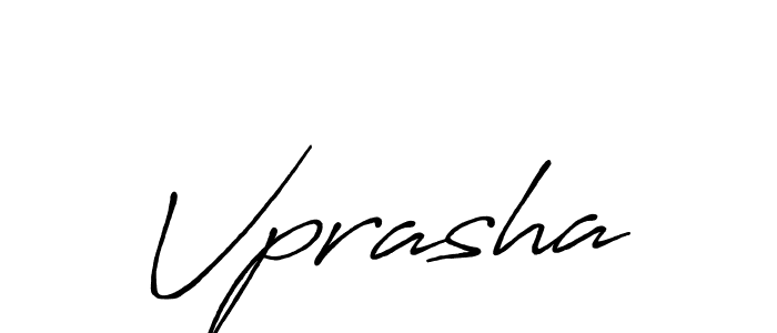 Make a beautiful signature design for name Vprasha. With this signature (Antro_Vectra_Bolder) style, you can create a handwritten signature for free. Vprasha signature style 7 images and pictures png