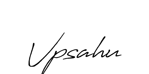 It looks lik you need a new signature style for name Vpsahu. Design unique handwritten (Antro_Vectra_Bolder) signature with our free signature maker in just a few clicks. Vpsahu signature style 7 images and pictures png