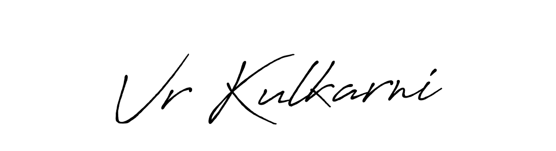 Antro_Vectra_Bolder is a professional signature style that is perfect for those who want to add a touch of class to their signature. It is also a great choice for those who want to make their signature more unique. Get Vr Kulkarni name to fancy signature for free. Vr Kulkarni signature style 7 images and pictures png