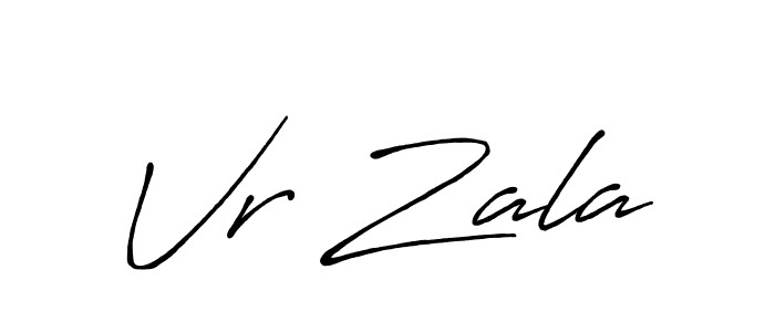 if you are searching for the best signature style for your name Vr Zala. so please give up your signature search. here we have designed multiple signature styles  using Antro_Vectra_Bolder. Vr Zala signature style 7 images and pictures png