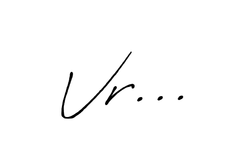 How to Draw Vr... signature style? Antro_Vectra_Bolder is a latest design signature styles for name Vr.... Vr... signature style 7 images and pictures png