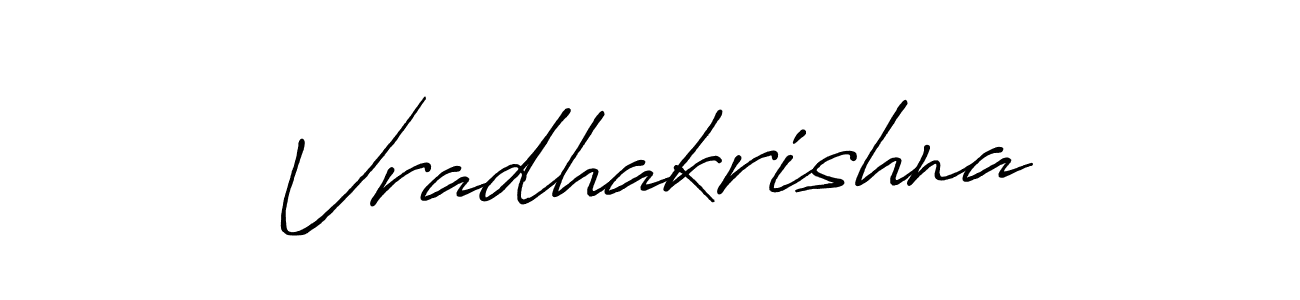 Design your own signature with our free online signature maker. With this signature software, you can create a handwritten (Antro_Vectra_Bolder) signature for name Vradhakrishna. Vradhakrishna signature style 7 images and pictures png