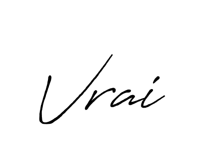 Antro_Vectra_Bolder is a professional signature style that is perfect for those who want to add a touch of class to their signature. It is also a great choice for those who want to make their signature more unique. Get Vrai name to fancy signature for free. Vrai signature style 7 images and pictures png