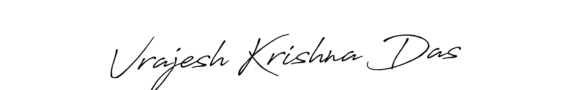 Antro_Vectra_Bolder is a professional signature style that is perfect for those who want to add a touch of class to their signature. It is also a great choice for those who want to make their signature more unique. Get Vrajesh Krishna Das name to fancy signature for free. Vrajesh Krishna Das signature style 7 images and pictures png