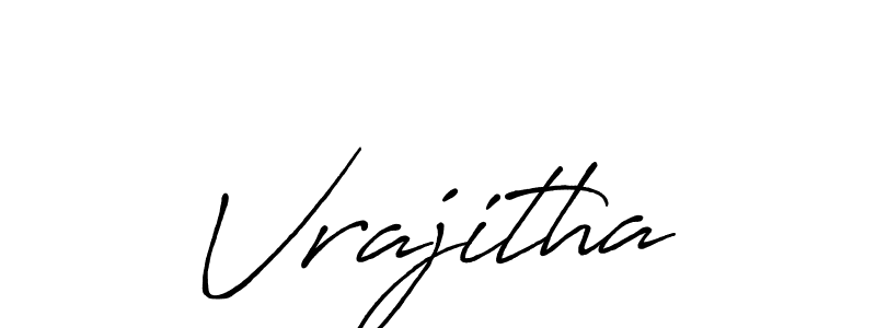 Also You can easily find your signature by using the search form. We will create Vrajitha name handwritten signature images for you free of cost using Antro_Vectra_Bolder sign style. Vrajitha signature style 7 images and pictures png