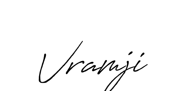 Best and Professional Signature Style for Vramji. Antro_Vectra_Bolder Best Signature Style Collection. Vramji signature style 7 images and pictures png