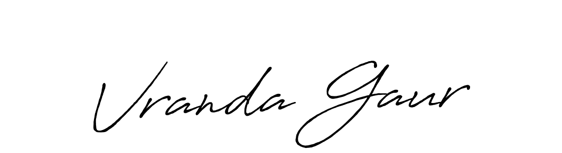 Here are the top 10 professional signature styles for the name Vranda Gaur. These are the best autograph styles you can use for your name. Vranda Gaur signature style 7 images and pictures png