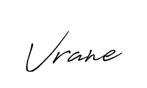 The best way (Antro_Vectra_Bolder) to make a short signature is to pick only two or three words in your name. The name Vrane include a total of six letters. For converting this name. Vrane signature style 7 images and pictures png