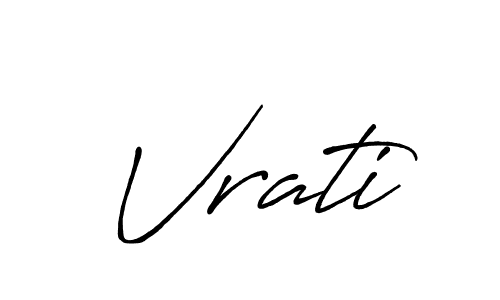 Also You can easily find your signature by using the search form. We will create Vrati name handwritten signature images for you free of cost using Antro_Vectra_Bolder sign style. Vrati signature style 7 images and pictures png