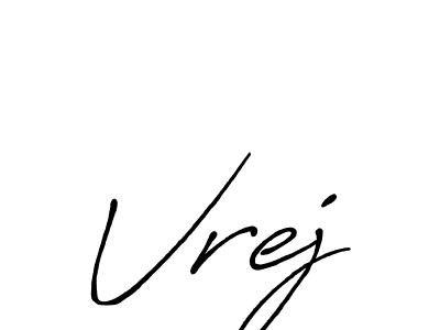 This is the best signature style for the Vrej name. Also you like these signature font (Antro_Vectra_Bolder). Mix name signature. Vrej signature style 7 images and pictures png