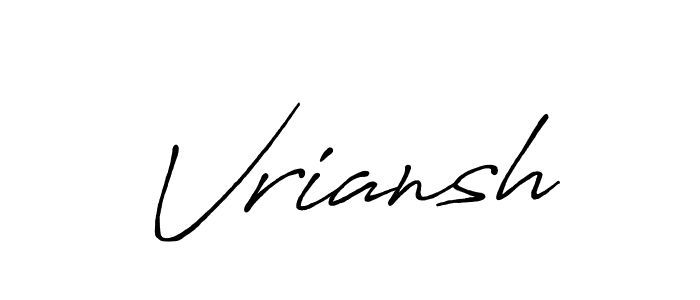 See photos of Vriansh official signature by Spectra . Check more albums & portfolios. Read reviews & check more about Antro_Vectra_Bolder font. Vriansh signature style 7 images and pictures png