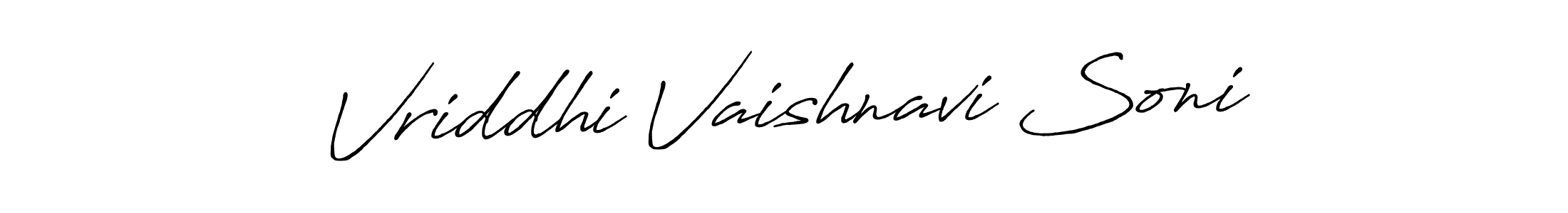 The best way (Antro_Vectra_Bolder) to make a short signature is to pick only two or three words in your name. The name Vriddhi Vaishnavi Soni include a total of six letters. For converting this name. Vriddhi Vaishnavi Soni signature style 7 images and pictures png