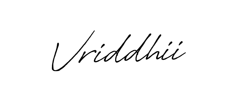 Make a beautiful signature design for name Vriddhii. Use this online signature maker to create a handwritten signature for free. Vriddhii signature style 7 images and pictures png