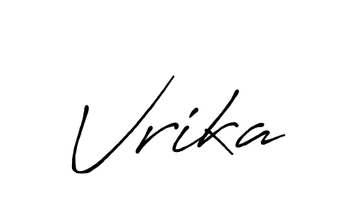 Similarly Antro_Vectra_Bolder is the best handwritten signature design. Signature creator online .You can use it as an online autograph creator for name Vrika. Vrika signature style 7 images and pictures png