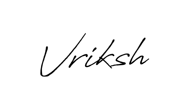 Also we have Vriksh name is the best signature style. Create professional handwritten signature collection using Antro_Vectra_Bolder autograph style. Vriksh signature style 7 images and pictures png