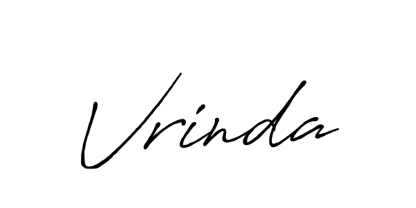 You should practise on your own different ways (Antro_Vectra_Bolder) to write your name (Vrinda) in signature. don't let someone else do it for you. Vrinda signature style 7 images and pictures png