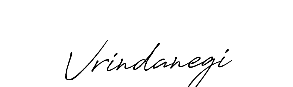 Use a signature maker to create a handwritten signature online. With this signature software, you can design (Antro_Vectra_Bolder) your own signature for name Vrindanegi. Vrindanegi signature style 7 images and pictures png