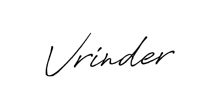 Make a beautiful signature design for name Vrinder. Use this online signature maker to create a handwritten signature for free. Vrinder signature style 7 images and pictures png