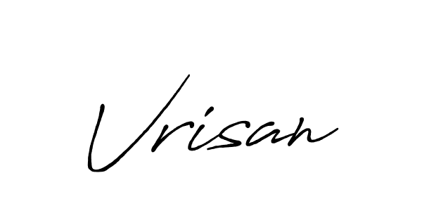 Use a signature maker to create a handwritten signature online. With this signature software, you can design (Antro_Vectra_Bolder) your own signature for name Vrisan. Vrisan signature style 7 images and pictures png