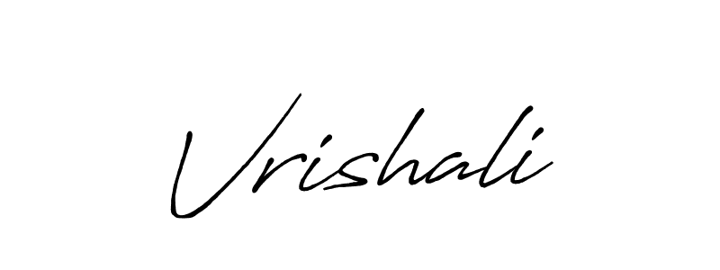 Design your own signature with our free online signature maker. With this signature software, you can create a handwritten (Antro_Vectra_Bolder) signature for name Vrishali. Vrishali signature style 7 images and pictures png