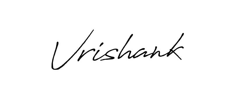 How to make Vrishank signature? Antro_Vectra_Bolder is a professional autograph style. Create handwritten signature for Vrishank name. Vrishank signature style 7 images and pictures png
