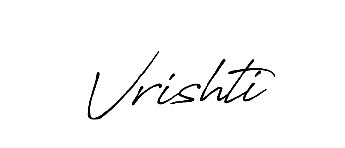 Design your own signature with our free online signature maker. With this signature software, you can create a handwritten (Antro_Vectra_Bolder) signature for name Vrishti. Vrishti signature style 7 images and pictures png