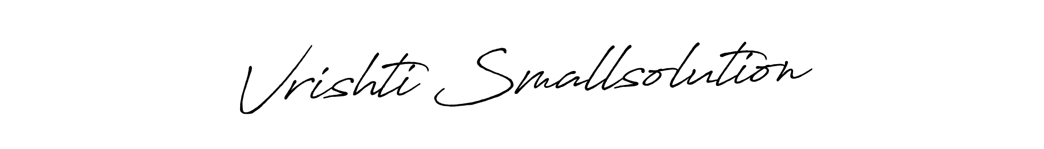 Use a signature maker to create a handwritten signature online. With this signature software, you can design (Antro_Vectra_Bolder) your own signature for name Vrishti Smallsolution. Vrishti Smallsolution signature style 7 images and pictures png
