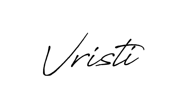 Design your own signature with our free online signature maker. With this signature software, you can create a handwritten (Antro_Vectra_Bolder) signature for name Vristi. Vristi signature style 7 images and pictures png