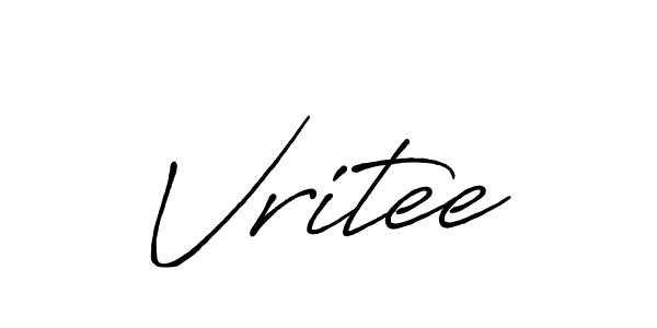 How to make Vritee signature? Antro_Vectra_Bolder is a professional autograph style. Create handwritten signature for Vritee name. Vritee signature style 7 images and pictures png