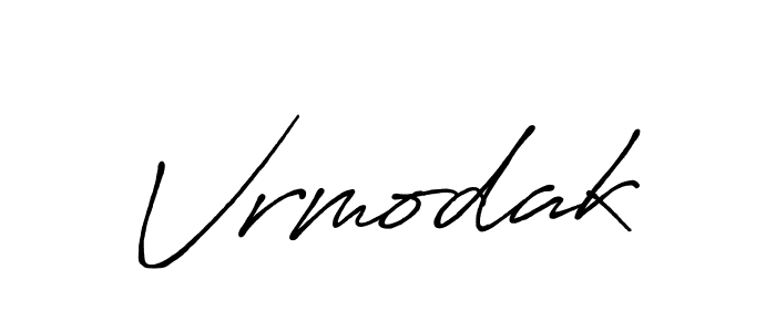 How to make Vrmodak signature? Antro_Vectra_Bolder is a professional autograph style. Create handwritten signature for Vrmodak name. Vrmodak signature style 7 images and pictures png