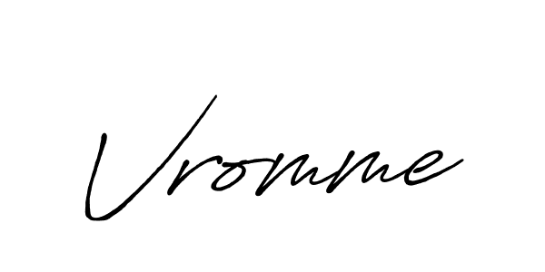 Make a beautiful signature design for name Vromme. Use this online signature maker to create a handwritten signature for free. Vromme signature style 7 images and pictures png