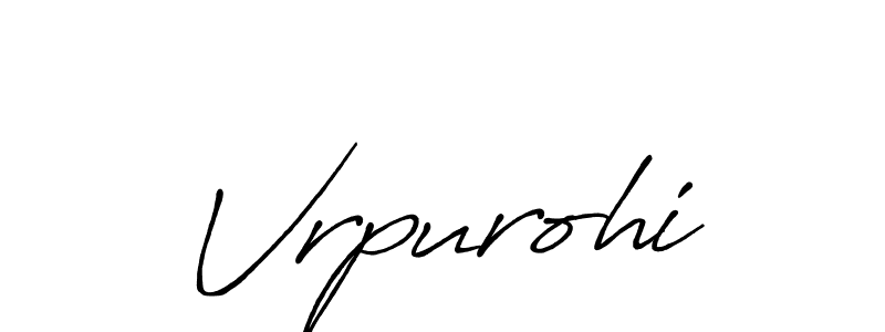 How to Draw Vrpurohi signature style? Antro_Vectra_Bolder is a latest design signature styles for name Vrpurohi. Vrpurohi signature style 7 images and pictures png