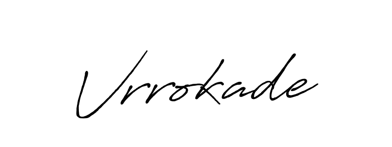 Best and Professional Signature Style for Vrrokade. Antro_Vectra_Bolder Best Signature Style Collection. Vrrokade signature style 7 images and pictures png