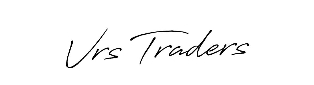 How to make Vrs Traders name signature. Use Antro_Vectra_Bolder style for creating short signs online. This is the latest handwritten sign. Vrs Traders signature style 7 images and pictures png